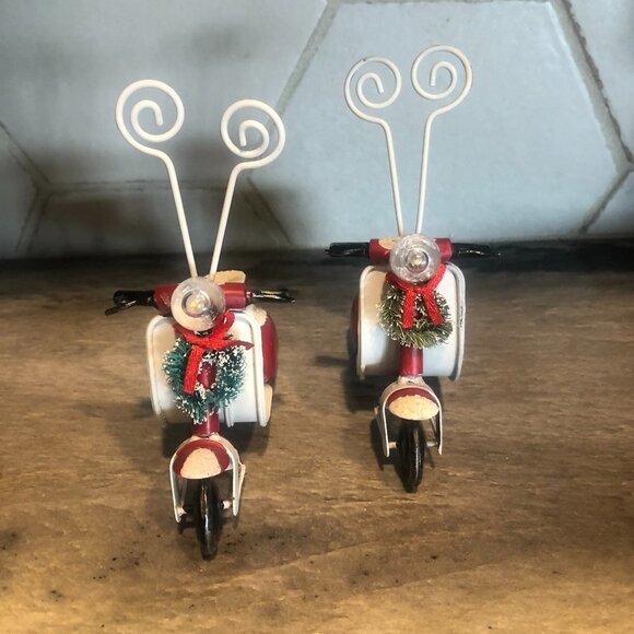 PIER 1 LED VINTAGE STYLE SCOOTER CARD/PHOTO HOLDER - Picture 7 of 8